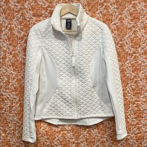 Women's Avia Off White Quilted Jacket, Size Medium 8-10